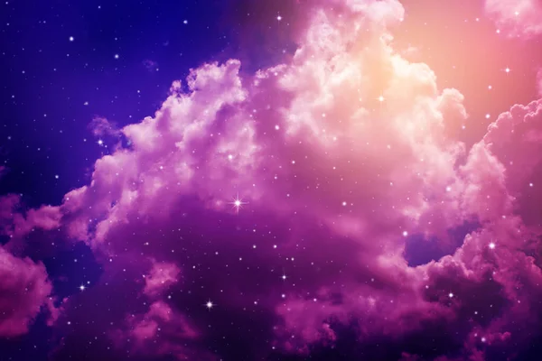 Space Night Sky Cloud Stars — Stock Photo, Image