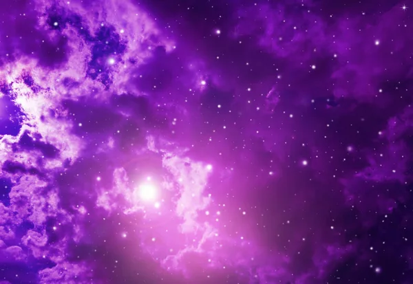 Stars Night Sky Purple Background — Stock Photo, Image