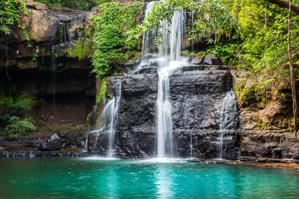 Cachoeira Koh Kood Trat Tailândia — Fotografia de Stock