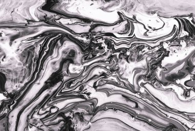 Siyah ve beyaz mermer desenli soyut arka plan. Soyut resim.