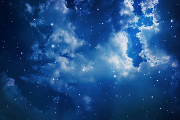 Space Night Sky Cloud Stars — Stock Photo, Image