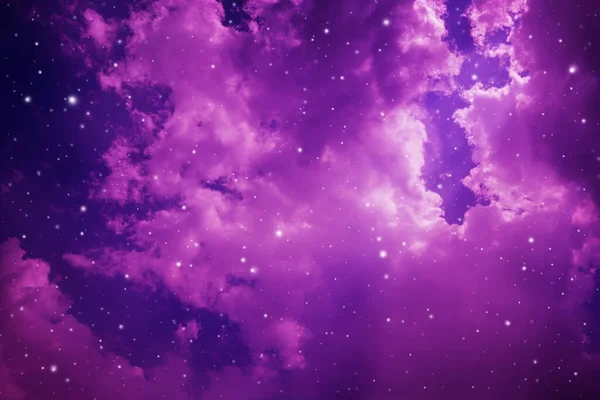 Sterne Nachthimmel Lila Hintergrund — Stockfoto