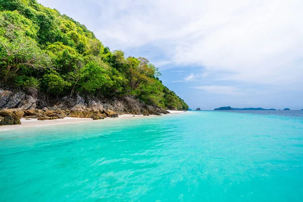 Spiaggia Nyaung Phee Vacanza Estiva Concetto Vacanza Sfondo Paesaggio Tropicale — Foto Stock
