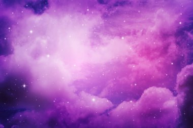Stars in the night sky,purple background clipart
