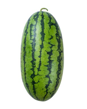 Beyaz arkaplanda karpuz izole.