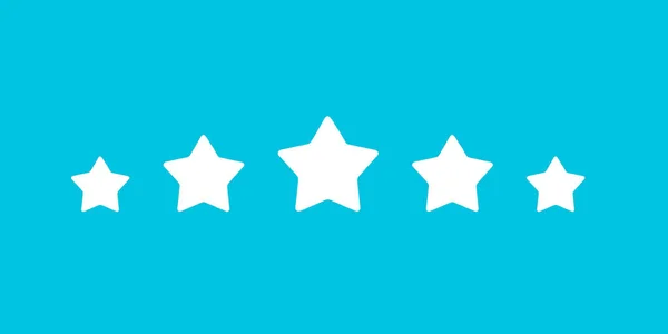 Five Stars Blue Background — Stock Photo, Image