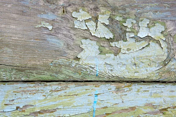 Régi woodan fala, mint háttér kopott festék — Stock Fotó