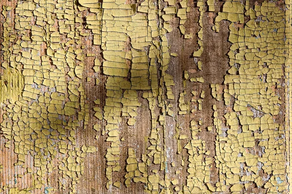 Parede de madeira velha, pintura rasca como fundo — Fotografia de Stock