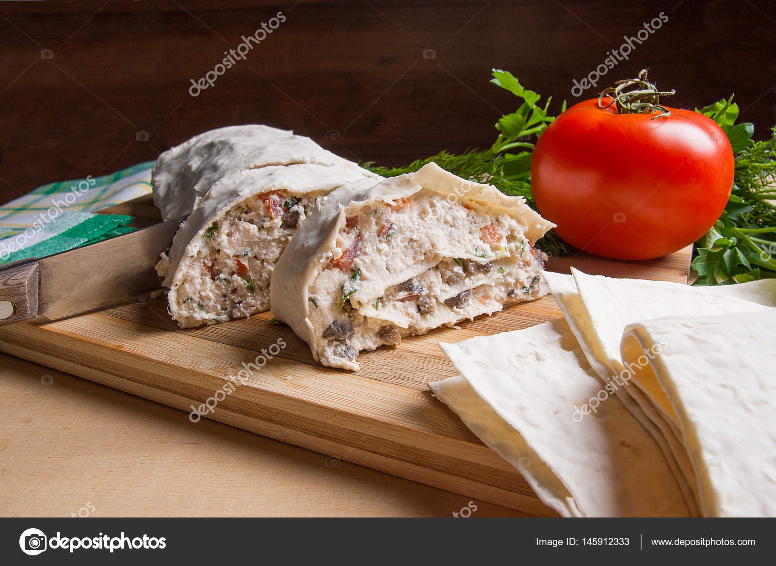 Somon ile Lavash rulo Somon ile Lavash rulo