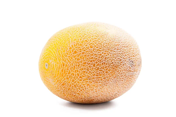 Ganze Honigtau-Melone tropische Früchte isoliert auf einem weißen Hintergrund — Stockfoto