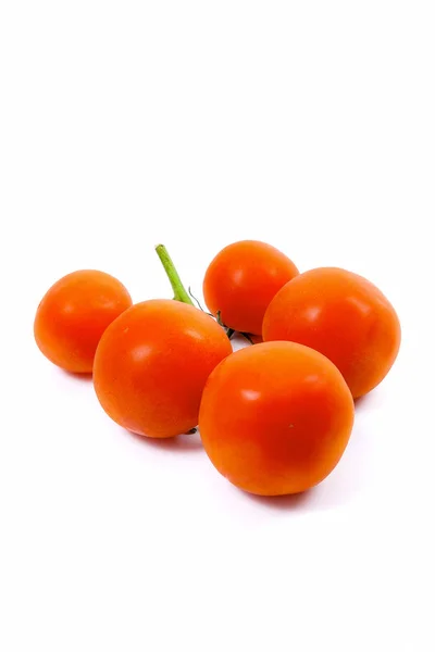 Bunch of red tomatoes on white background — Stock Photo, Image