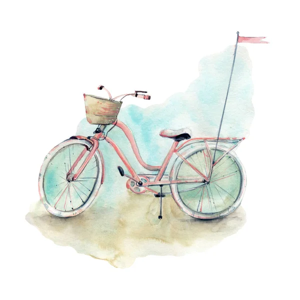자전거 카드에 인사장 포스터 — 스톡 사진