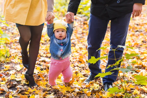 Primer plano del bebé en otoño naturaleza — Foto de Stock