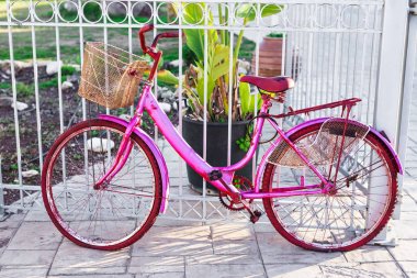 Vintage Bisiklet üzerinde yaz