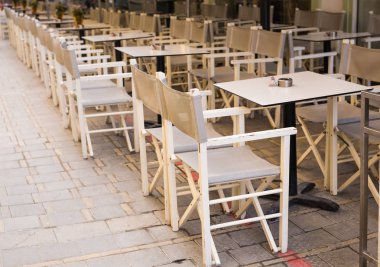 Sokak kafe. Rahat Açık Restoran