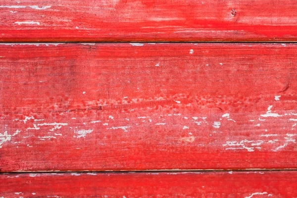 Vermelho pintado madeira placa fundo textura — Fotografia de Stock