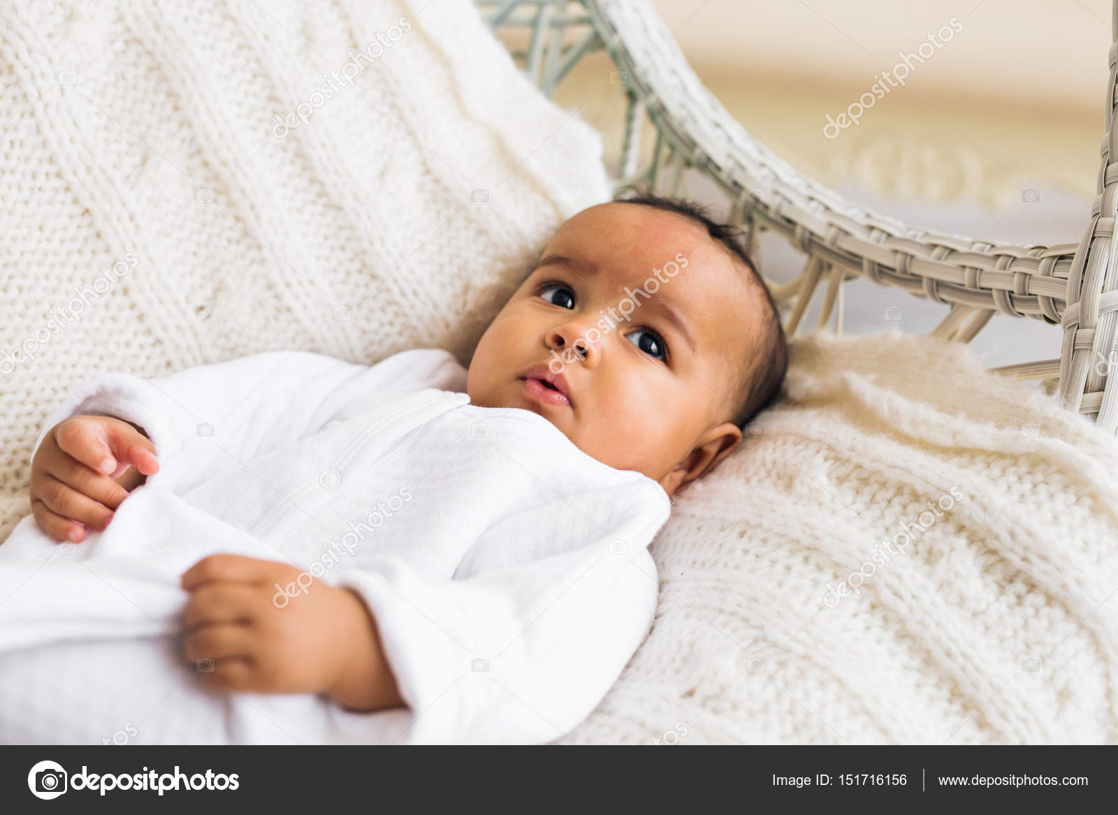 mixed race newborn baby boy