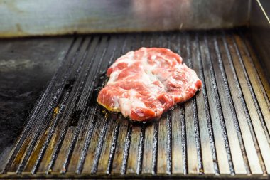 closeup ızgara biftek