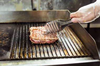 closeup ızgara biftek