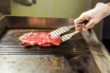 closeup ızgara biftek