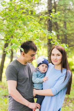 Mutlu karışık yarış aile Park.