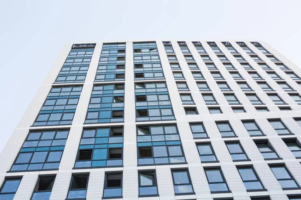 Skyscraper with glass facade. Modern building.