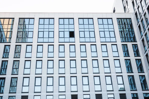 Skyscraper with glass facade. Modern building.