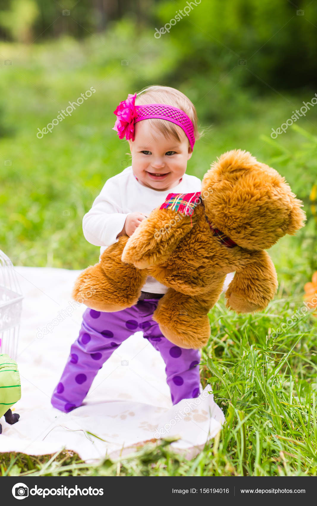 big teddy bear for baby girl