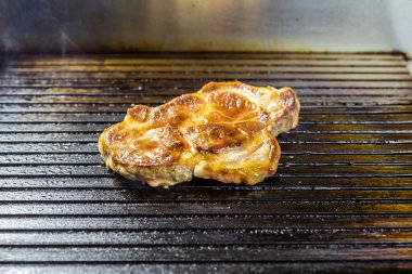 closeup ızgara biftek