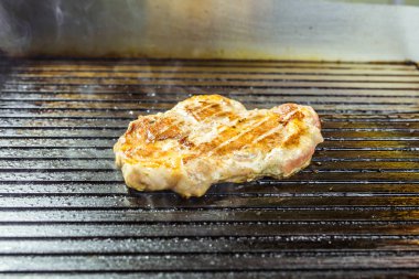 closeup ızgara biftek