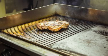 closeup ızgara biftek