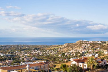 panoramik Kıbrıs Köyü.