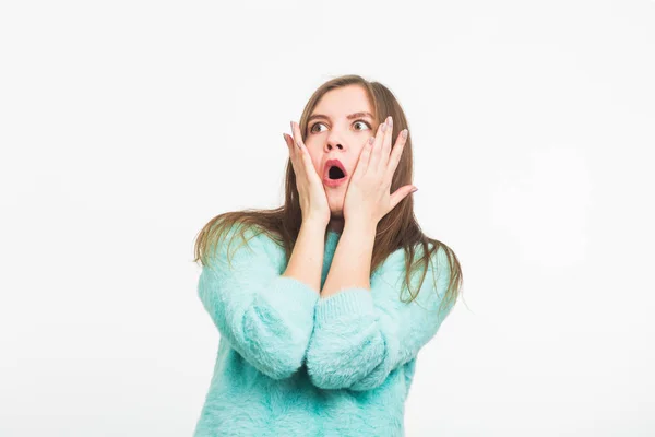 Betrokken bang vrouw — Stockfoto