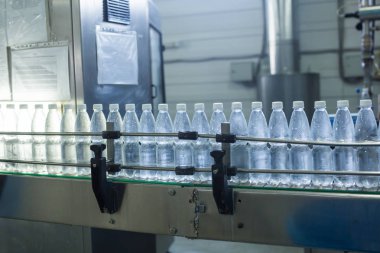 Fabrika - satır işleme ve saf kaynak suyu küçük şişeleri şişeleme şişeleme su su
