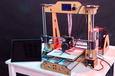çalışma ve plastik prototip yazdırma 3d printerlere harcama maddeler
