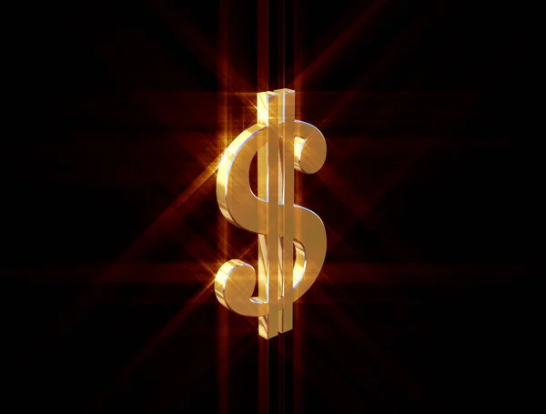 Символический доллар — стоковое фото