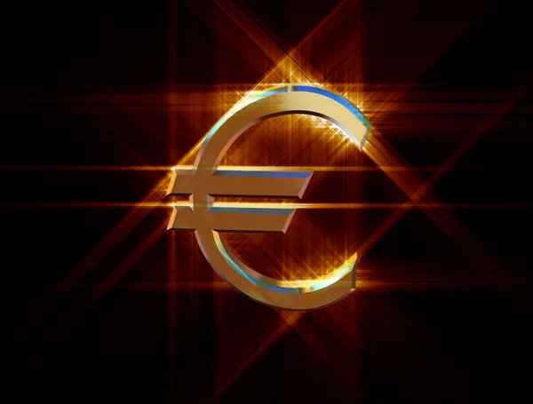 Symbol měny euro — Stock fotografie