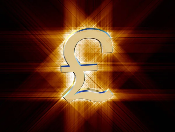 Symbol currency pound — Stock Photo, Image