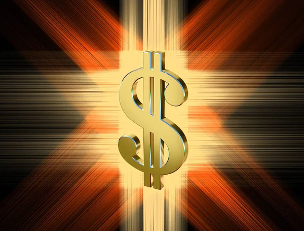 Symbol měny dolar — Stock fotografie