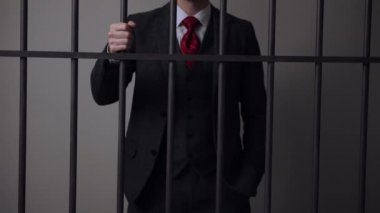 Beyaz yakalı adam suçlu hapishanede