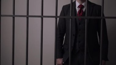 Beyaz yakalı adam suçlu hapishanede