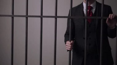 Beyaz yakalı adam suçlu hapishanede