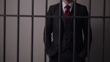 Beyaz yakalı adam suçlu hapishanede