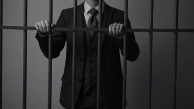 Beyaz yakalı adam suçlu hapishanede