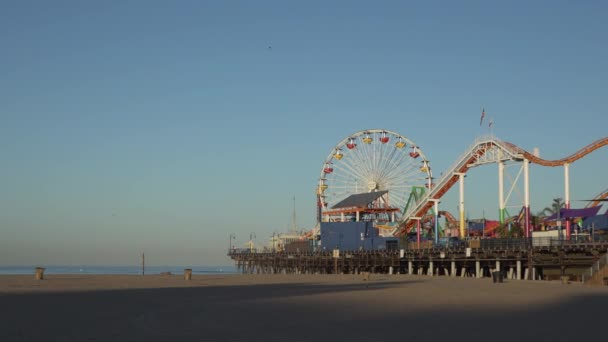 Molo di Santa monica, california — Video Stock