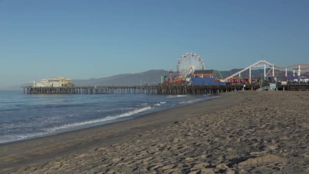 Kaliforniai Santa Monica Pier — Stock videók