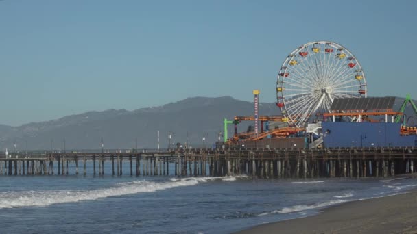 Santa monica pier, Californië — Stockvideo