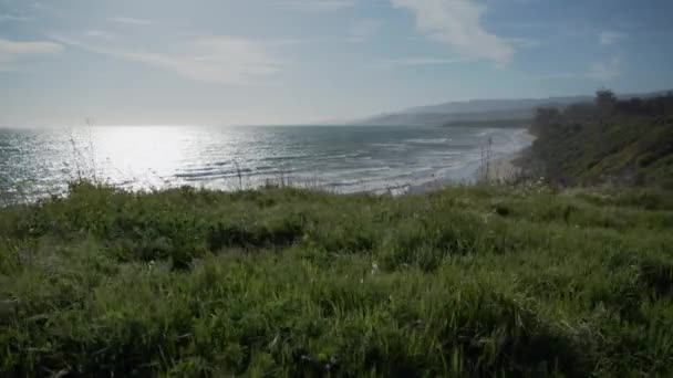 Η παραλία στο Point σύλληψη Πανόραμα, Καλιφόρνια — Αρχείο Βίντεο
