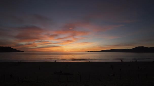 Padella time lapse della baia di San Francisco — Video Stock