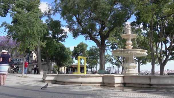 Fontaine près de Palacio Fox — Video